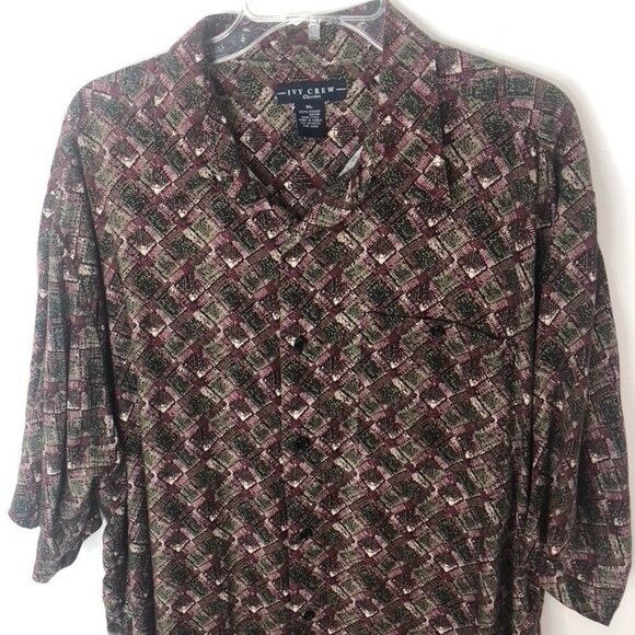 Ivy Crew Other - Vintage Ivy Crew Classics Mens Size XL Button-Up Shirt Front Pocket ***FLAW***